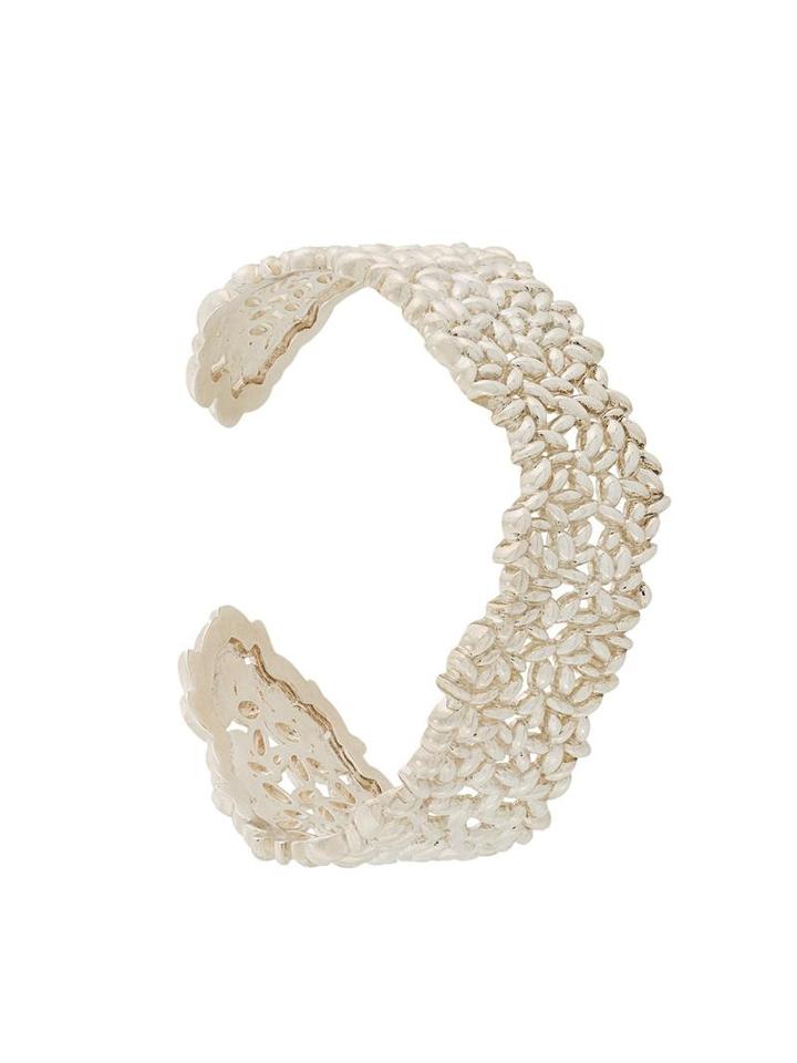 Bea Bongiasca Rice Detail Cuffs, Women's, Metallic