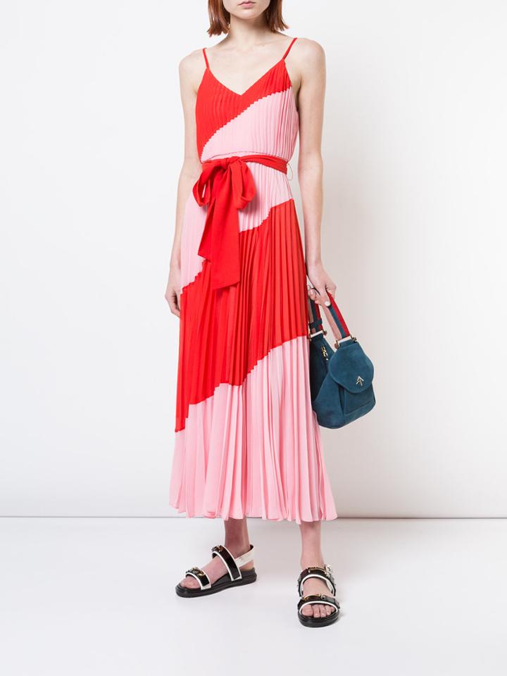 Alice+olivia Colour-block Flared Dress