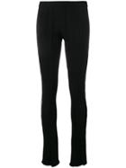Courrèges Scalloped Cut-out Leggings - Black