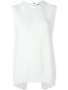 Alexander Wang Open Back Knit Top, Women's, Size: Xs, White, Cotton/nylon