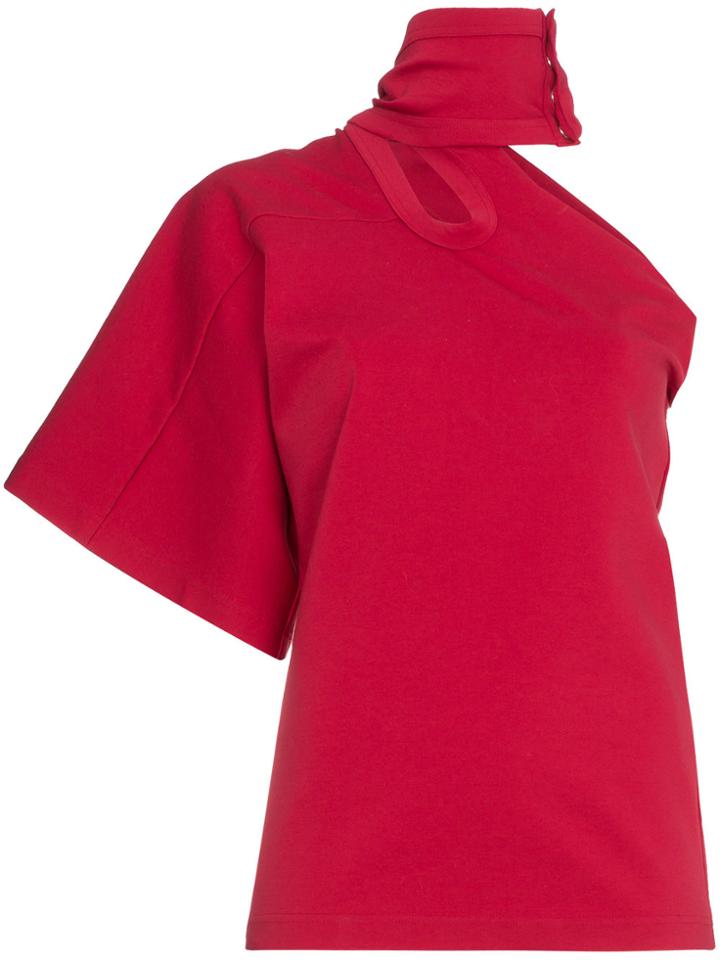 Ambush Asymmetric Cut Out Top - Red