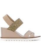 Armani Jeans Slip-on Wedge Sandals - Nude & Neutrals