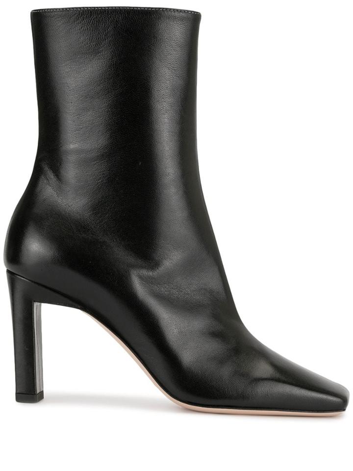 Wandler Isa Two-tone Boots - Black