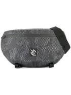 White Mountaineering Camouflage Print Crossbody Backpack - Black