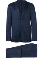 Z Zegna Two Piece Suit, Men's, Size: 52, Blue, Acetate/viscose/wool