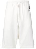 Y-3 Signature Print Jersey Shorts - White