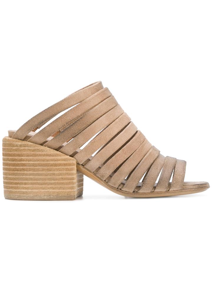 Marsèll Strap Front Mules - Nude & Neutrals