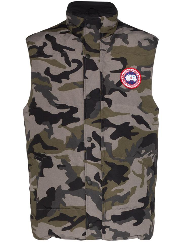 Canada Goose Garson Camouflage-print Gilet - Grey