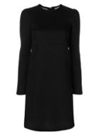 No21 - Tied Lace Back Shift Dress - Women - Silk/acetate/viscose - 42, Black, Silk/acetate/viscose