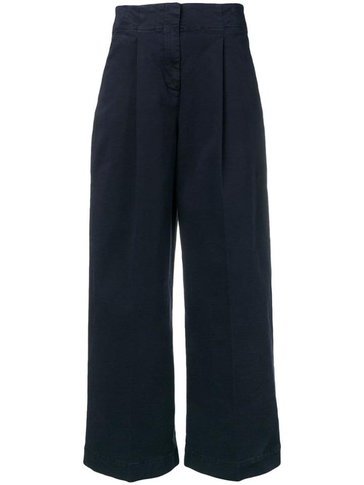 Ymc Wide Leg Trousers - Blue