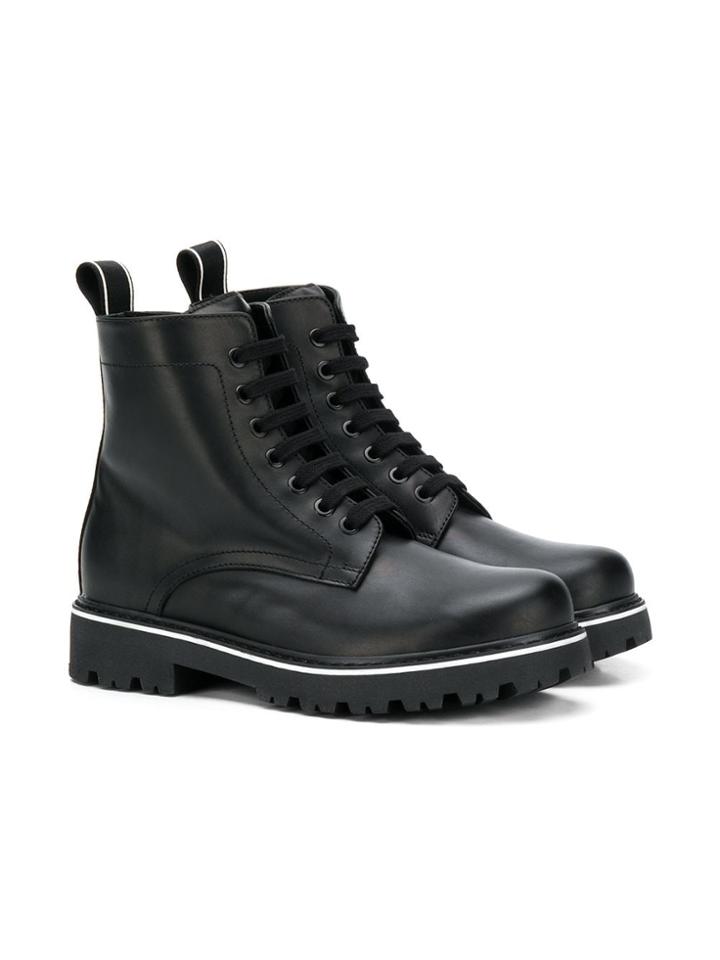 Dsquared2 Kids Lace-up Boots - Black