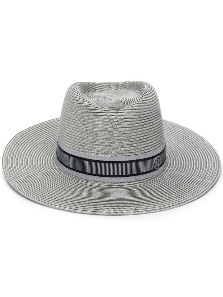 Maison Michel Charles Fedora Hat - Grey