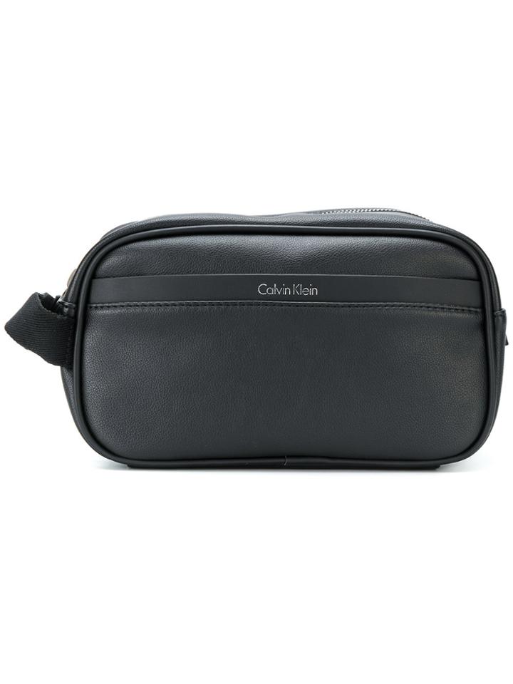 Calvin Klein Top Zip Wash Bag - Black