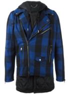 Diesel Black Gold 'jethron' Hybrid Tartan Jacket, Men's, Size: 46, Cotton/rayon/viscose/wool