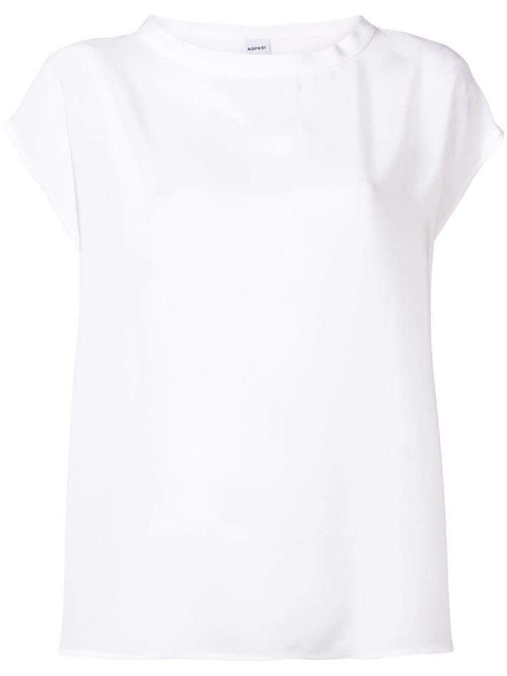 Aspesi Round Neck Blouse - White