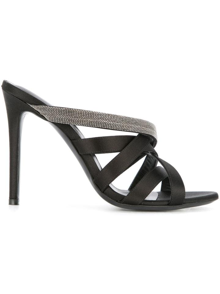 Fabiana Filippi Strappy Mule Sandals - Black