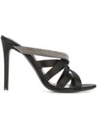 Fabiana Filippi Strappy Mule Sandals - Black