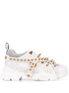 Gucci Flashtrek Removable Spikes Sneakers - White
