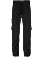 Versace Drawstring Waist Track Pants - Black