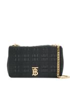 Burberry Quilted Check Lola Bag - Black
