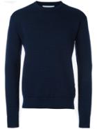 Ami Alexandre Mattiussi Crew Neck Jumper, Men's, Size: Xl, Blue, Merino