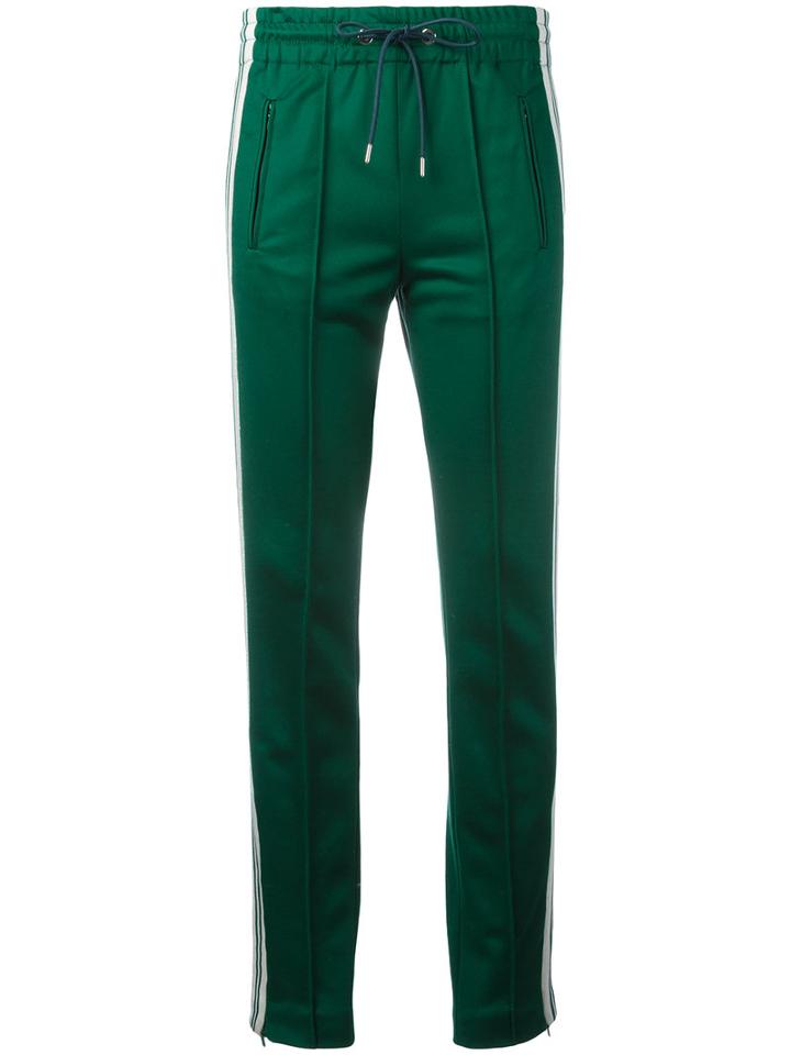 Dondup - Side Stripe Track Pants - Women - Cotton/polyester - 40, Green, Cotton/polyester