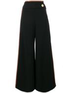 Peter Pilotto Side Stripe High Waisted Culottes - Black