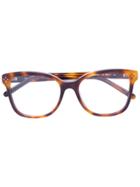 Chloé Eyewear Square Frame Glasses - Brown