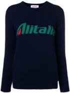 Alberta Ferretti Alitalia Intarsia Jumper - Blue