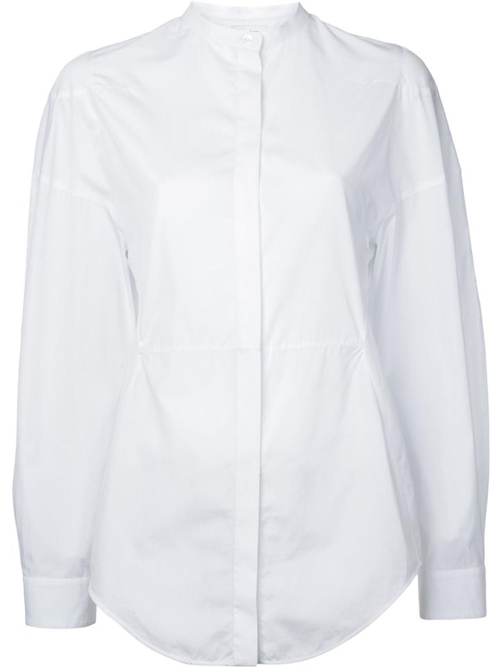 Courrèges Collarless Shirt - White