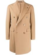 Tagliatore Double-breasted Fitted Coat - Brown