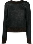 Pinko Glitter Detail Sweater - Black