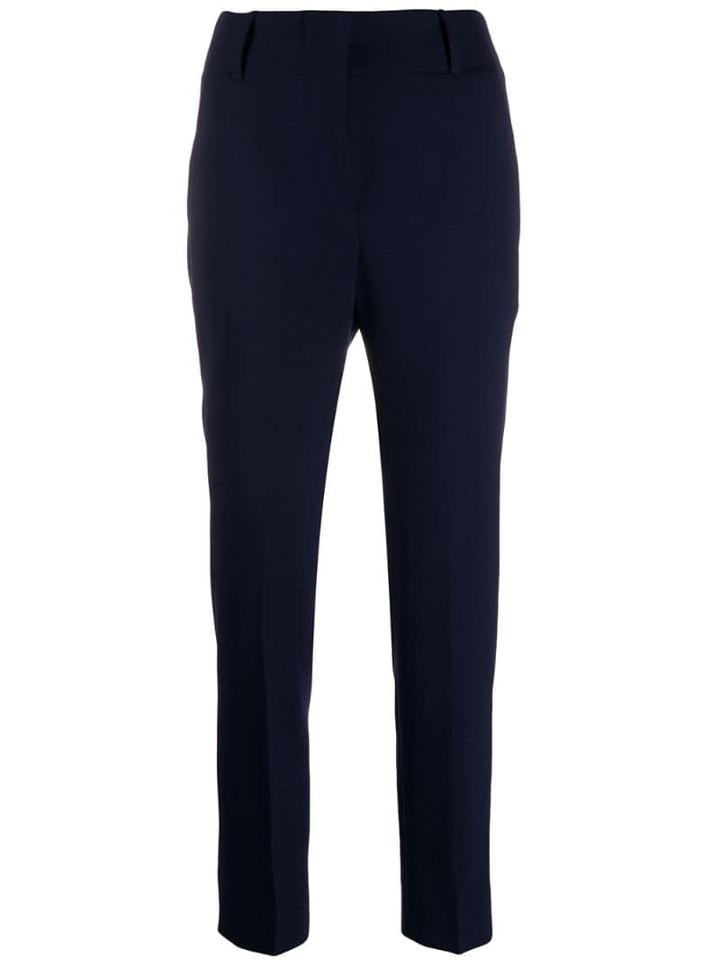 Incotex High-waisted Slim-fit Trousers - Blue