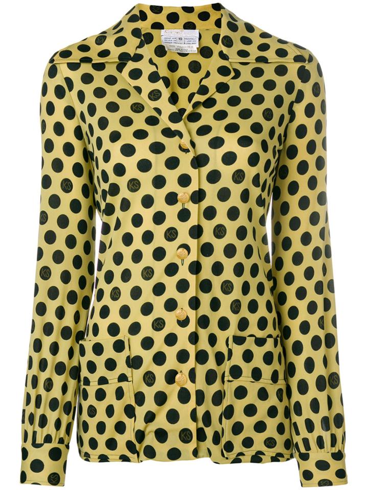 Ken Scott Vintage Polka Dot Jacket - Yellow & Orange