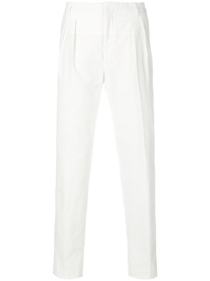 Gabriele Pasini High-waisted Pleated Trousers - White