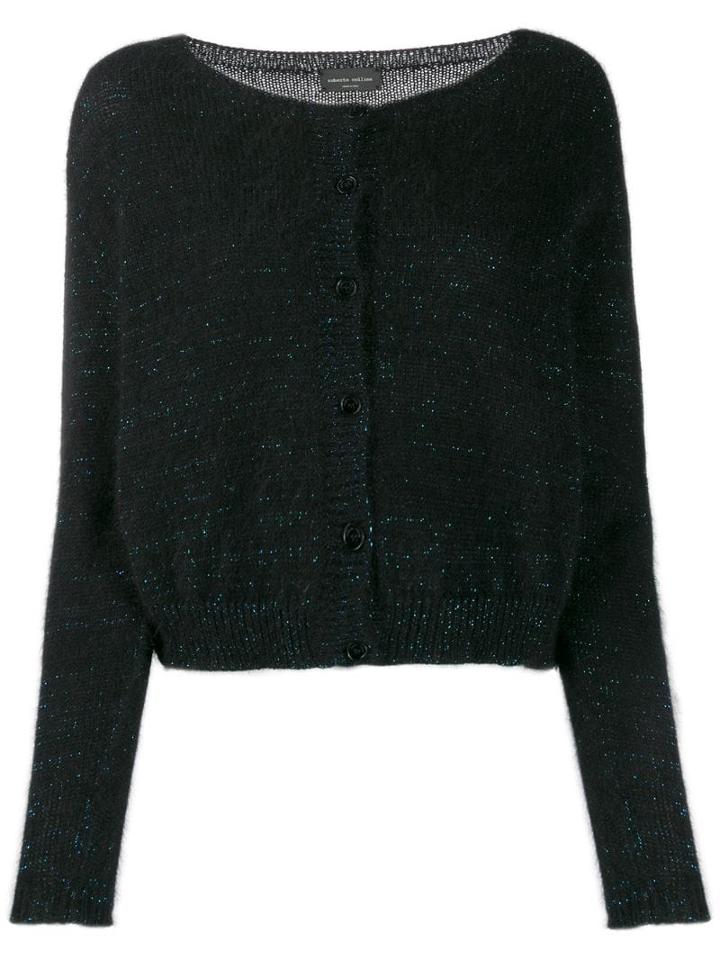 Roberto Collina Relaxed Fit Cardigan - Black