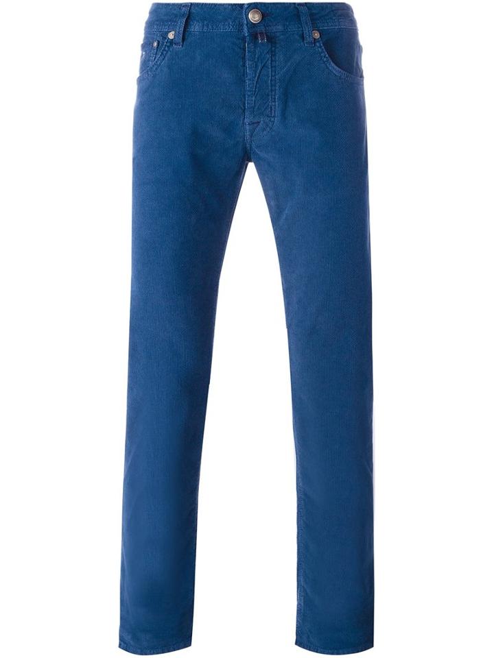 Jacob Cohen Slim Fit Jeans, Men's, Size: 33, Blue, Cotton/spandex/elastane