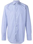 Canali - Striped Shirt - Men - Cotton - 42, Blue, Cotton