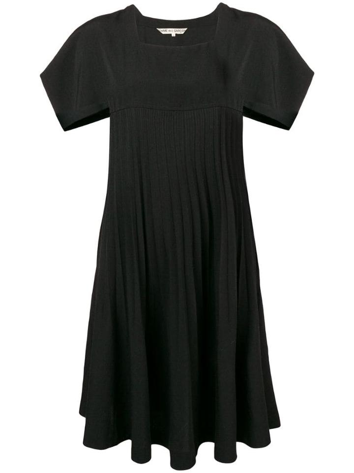 Comme Des Garçons Pre-owned 1980's Pleated Dress - Black