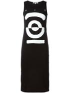 Mcq Alexander Mcqueen Tribal Markings Print Tank Dress, Women's, Size: Medium, Black, Cotton