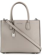 Michael Michael Kors Pebbled Accordion Tote - Grey