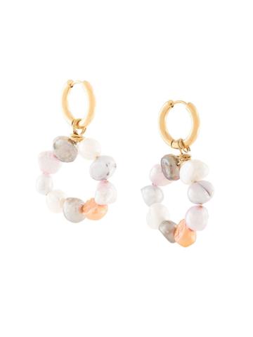 Sandralexandra Roro Pearl Hoop Earring - Gold