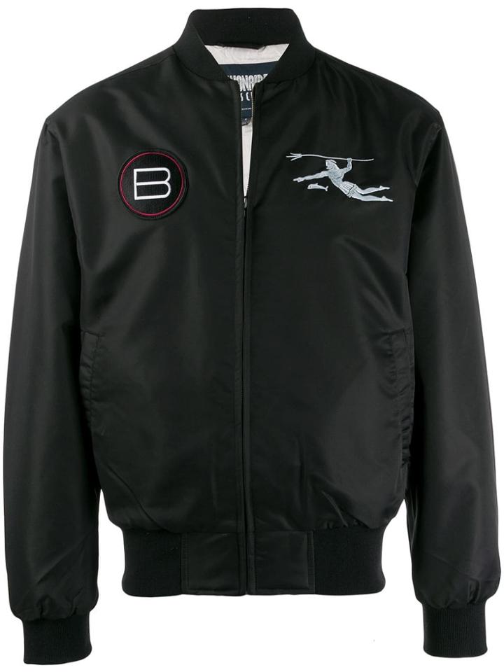 Billionaire Boys Club God Of The Sea Logo Bomber Jacket - Black