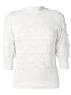 See By Chloé Open Stitch Knit Top - Neutrals