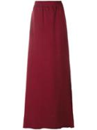 Vetements Slit Detail Jersey Skirt, Women's, Size: Xs, Red, Cotton/polyester