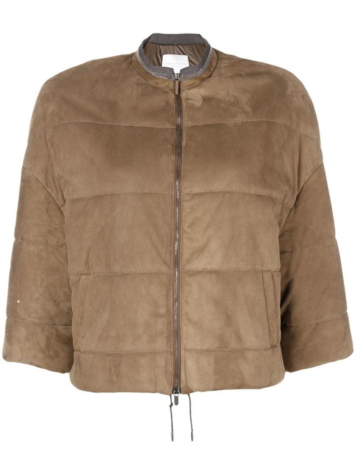 Fabiana Filippi Cropped Jacket - Brown