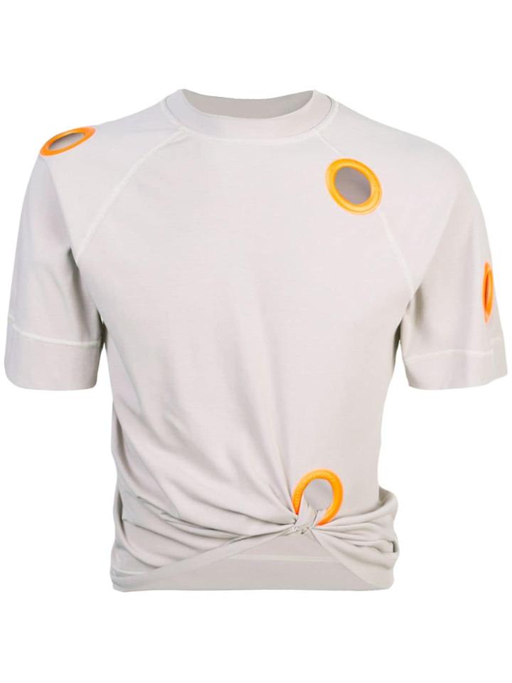 Angus Chiang Eyelet T-shirt - Grey