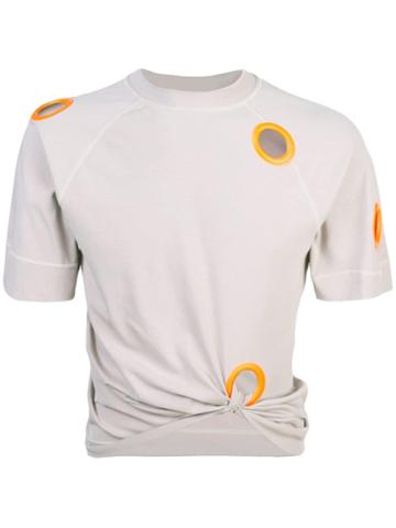 Angus Chiang Eyelet T-shirt - Grey