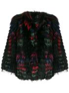 Simonetta Ravizza Fur Trimmed Jacket - Black