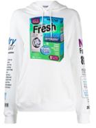 Moschino Laundry Detergent Print Hoodie - White